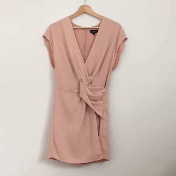 Miss Selfridge Pants - Miss Selfridge Nude Pink Short Playsuit